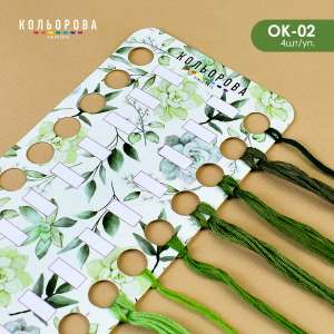 Organizer for embroidery floss OK-02 (Spring Green)